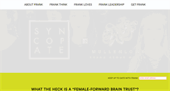 Desktop Screenshot of frankaboutwomen.com